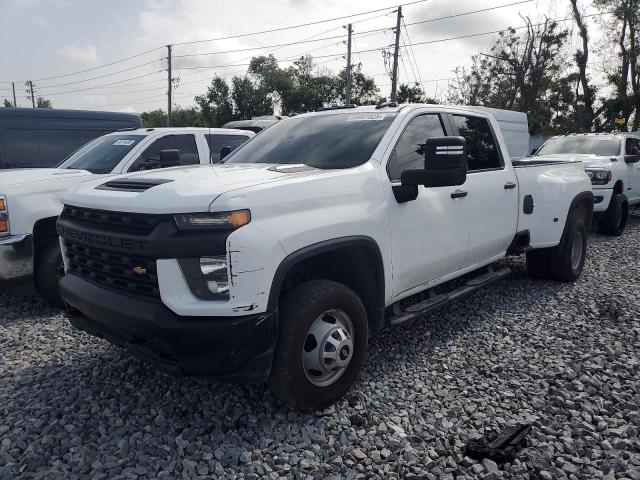 CHEVROLET SILVERADO 2021 white  diesel 1GC4YSEY6MF102278 photo #3