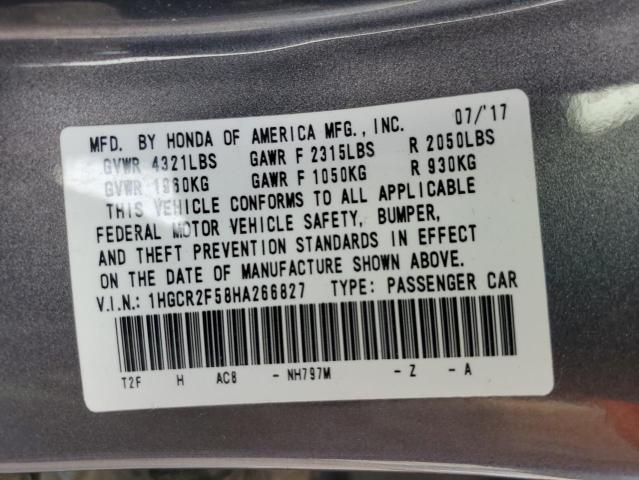 2017 HONDA ACCORD SPO - 1HGCR2F58HA266827