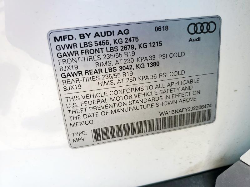 2018 AUDI Q5 PREMIUM #3197216788