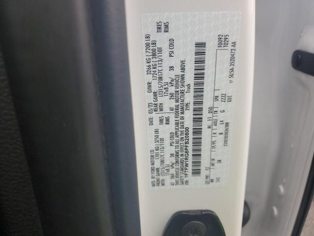 2023 FORD F150 RAPTO 1FTFW1RG8PFB20800