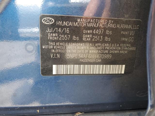 2017 HYUNDAI SONATA SPO - 5NPE34AF6HH470989