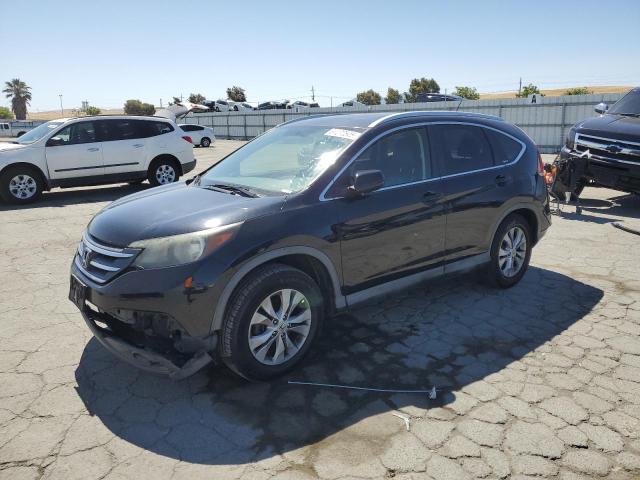 HONDA CR-V EXL 2012 black  gas JHLRM3H76CC007636 photo #1