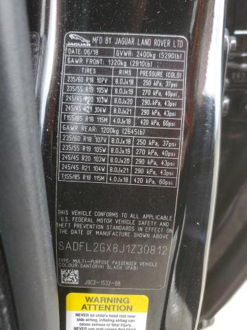 2018 JAGUAR E-PACE R-D SADFL2GX8J1Z30812