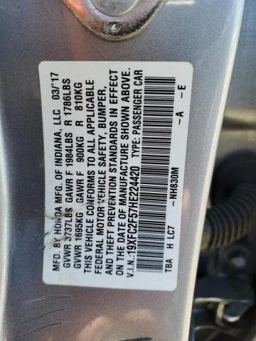 2017 HONDA CIVIC LX - 19XFC2F57HE224420