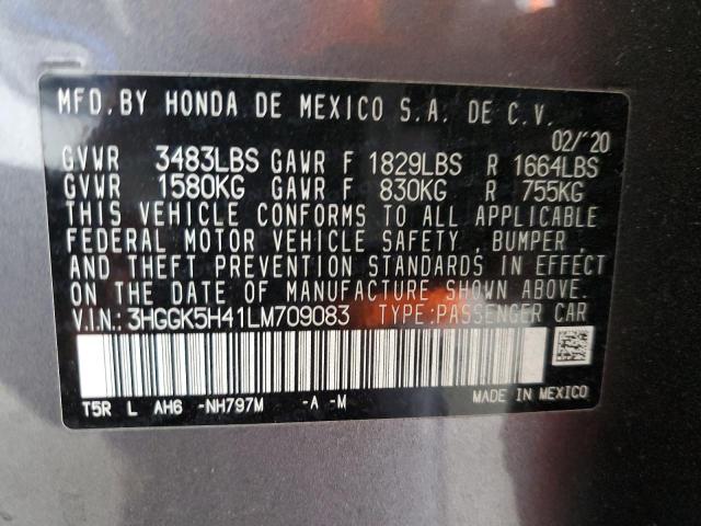 2020 HONDA FIT LX 3HGGK5H41LM709083
