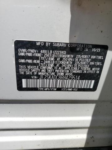 2024 SUBARU FORESTER P JF2SKADC8RH429514