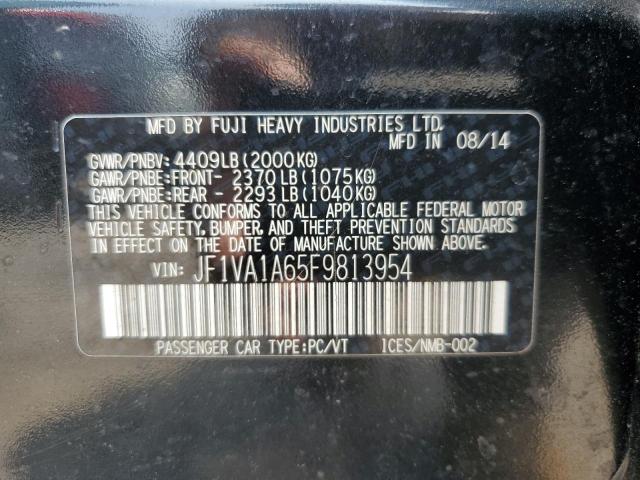 2015 SUBARU WRX JF1VA1A65F9813954