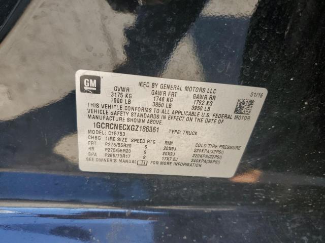 2016 CHEVROLET SILVERADO - 1GCRCNECXGZ186361