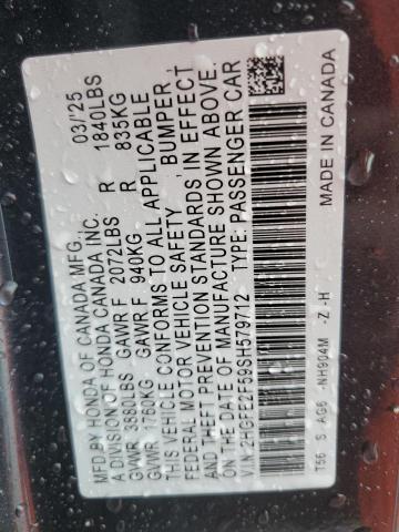 2025 HONDA CIVIC SPOR - 2HGFE2F59SH579712