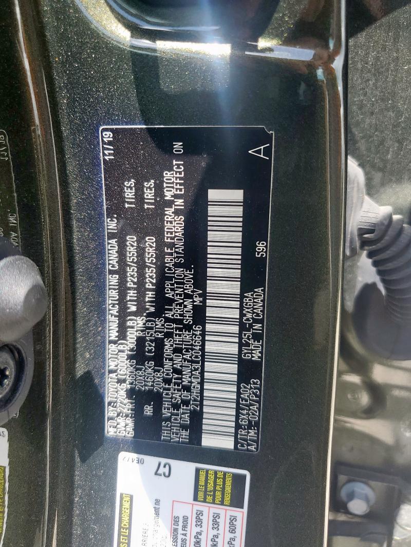 2020 LEXUS RX 450H 2T2HGMDA3LC046646