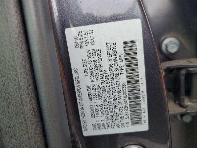 2017 ACURA RDX TECHNO 5J8TB3H5XHL005338