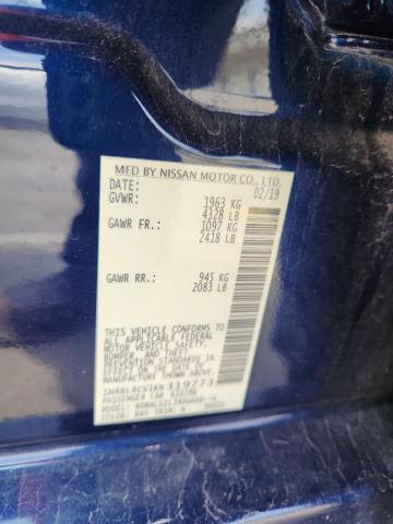 2019 NISSAN ALTIMA SR 1N4BL4CV1KN319773