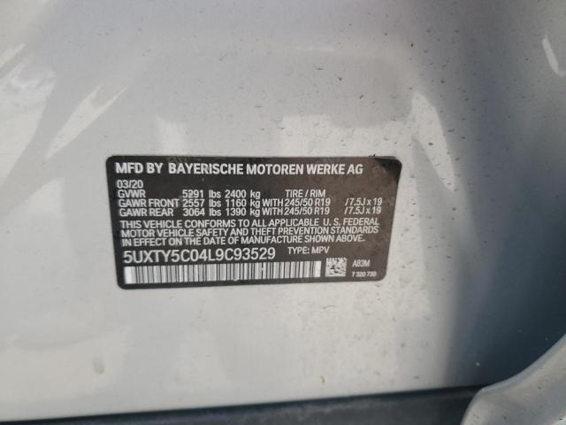 2020 BMW X3 XDRIVE3 - 5UXTY5C04L9C93529