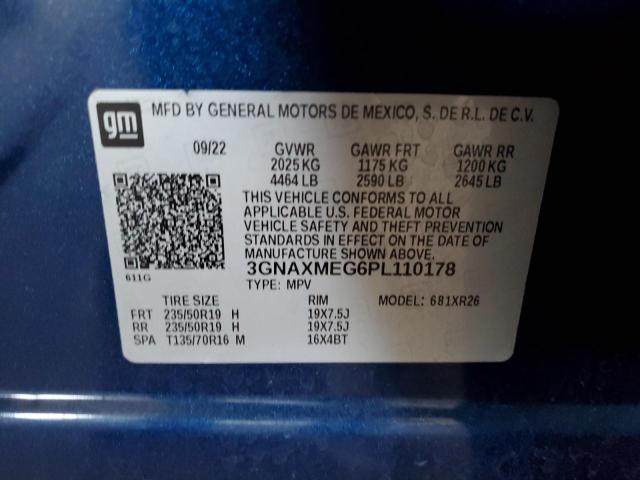2023 CHEVROLET EQUINOX RS 3GNAXMEG6PL110178