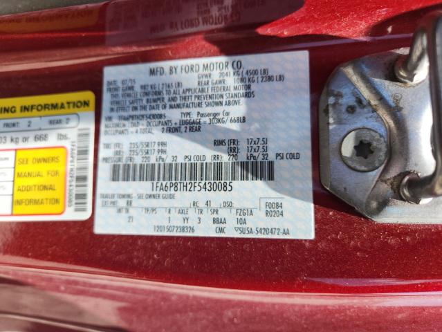 2015 FORD MUSTANG - 1FA6P8TH2F5430085