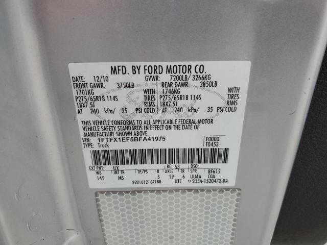 2011 FORD F150 SUPER - 1FTFX1EF5BFA41975