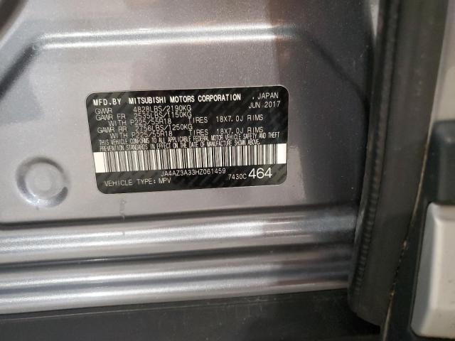 2017 MITSUBISHI OUTLANDER JA4AZ3A33HZ061459