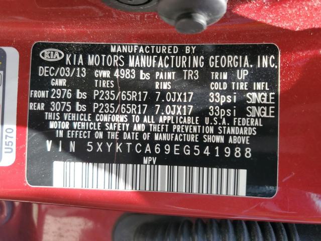 2014 KIA SORENTO LX - 5XYKTCA69EG541988