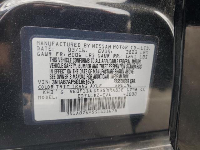 2016 NISSAN SENTRA S - 3N1AB7AP5GL651675