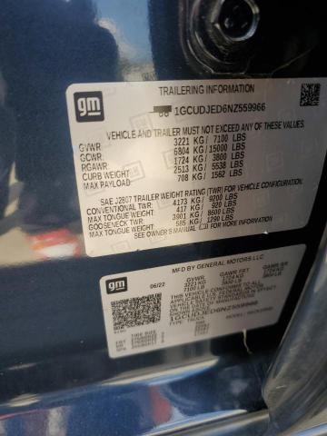 2022 CHEVROLET SILVERADO - 1GCUDJED6NZ559966