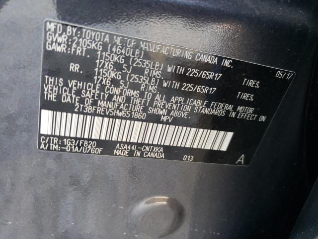2017 TOYOTA RAV4 LE - 2T3BFREV5HW651860