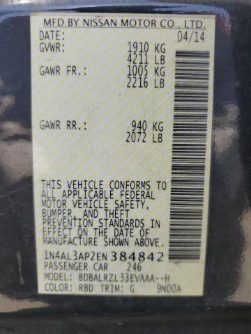 2014 NISSAN ALTIMA 2.5 - 1N4AL3AP2EN384842