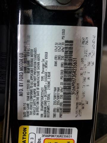 2016 FORD FUSION SE 3FA6P0H73GR235631