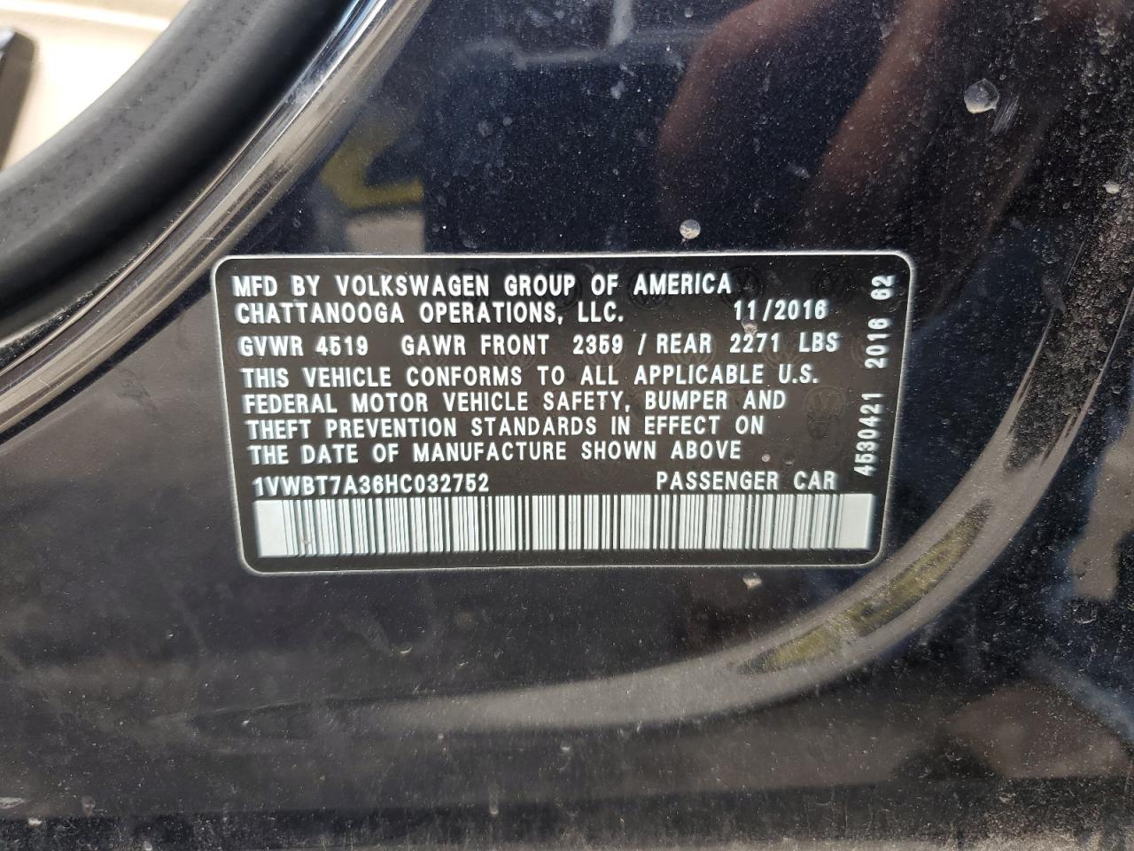 Volkswagen Passat se 2017