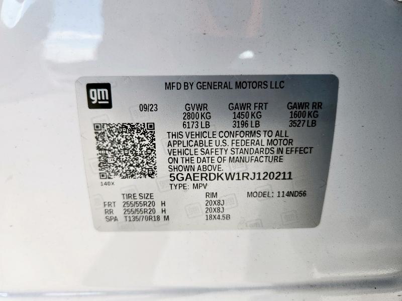 2024 BUICK ENCLAVE AV 5GAERDKW1RJ120211