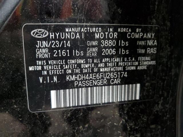 KMHDH4AE6FU265174 2015 HYUNDAI ELANTRA