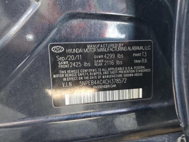 2012 HYUNDAI SONATA GLS - 5NPEB4AC4CH378572