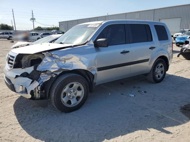 HONDA PILOT LX 2013 silver 4dr spor gas 5FNYF3H26DB044844 photo #1