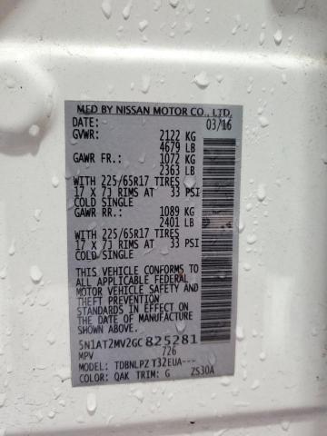 2016 NISSAN ROGUE S - 5N1AT2MV2GC825281