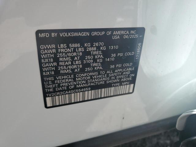 2025 VOLKSWAGEN ATLAS PEAK 1V2CR2CA4SC554659