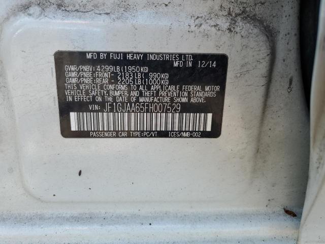 2015 SUBARU IMPREZA JF1GJAA65FH007529