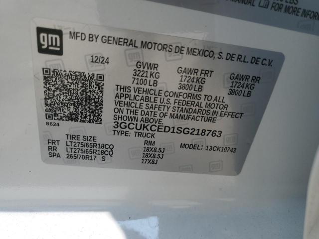 2025 CHEVROLET SILVERADO - 3GCUKCED1SG218763