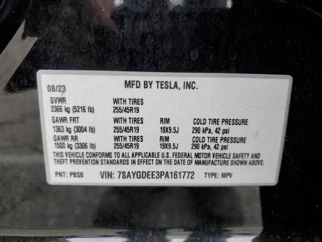 2023 TESLA MODEL Y 7SAYGDEE3PA161772