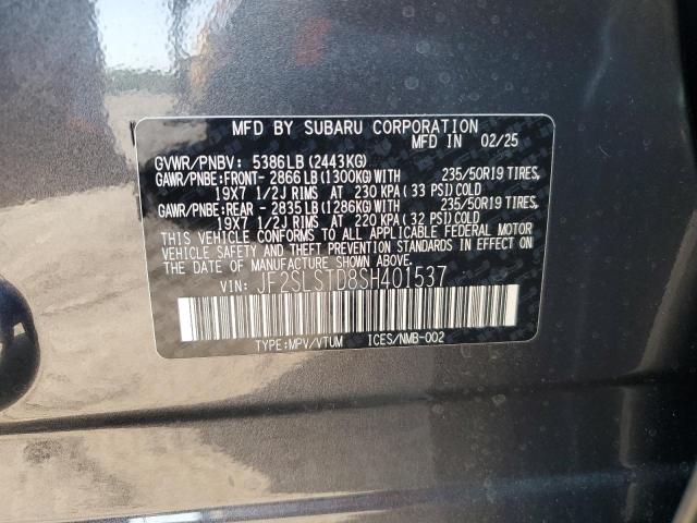 2025 SUBARU FORESTER JF2SLSTD8SH401537