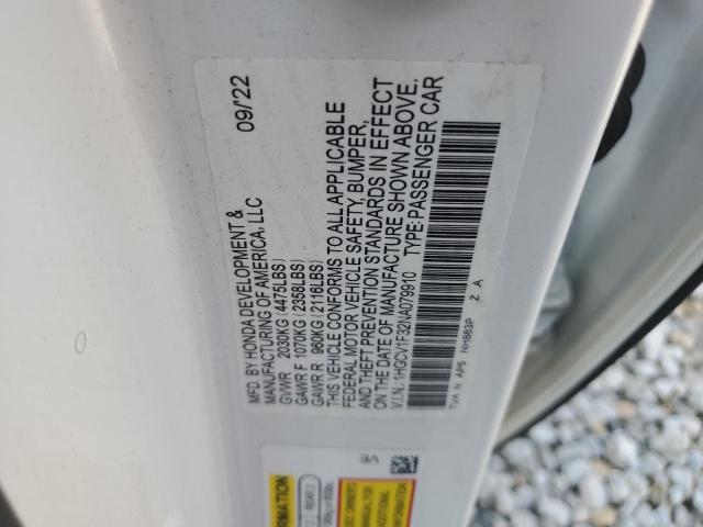 2022 HONDA ACCORD SPO - 1HGCV1F32NA079910