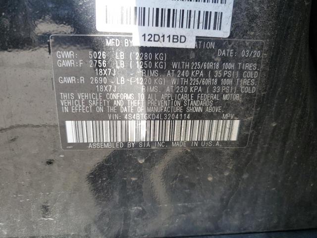 2020 SUBARU OUTBACK ON 4S4BTGKD4L3204114