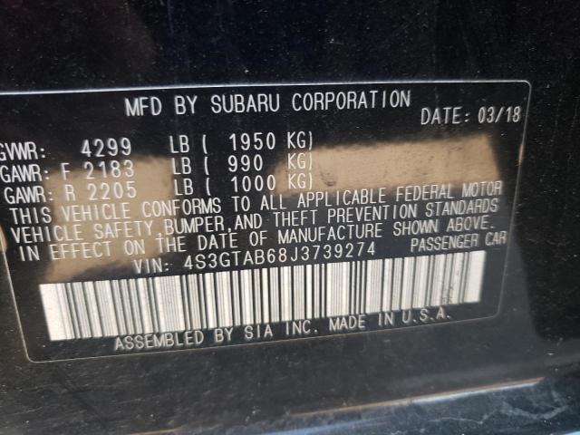 2018 SUBARU IMPREZA PR 4S3GTAB68J3739274