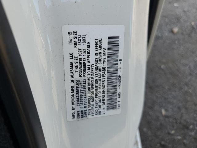 2015 HONDA ODYSSEY TO - 5FNRL5H9XFB115486