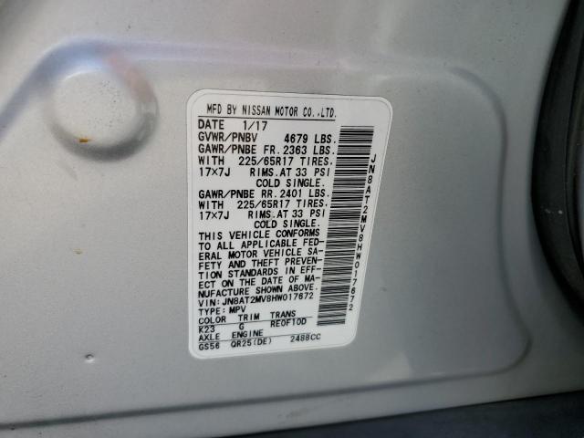 2017 NISSAN ROGUE S - JN8AT2MV8HW017672