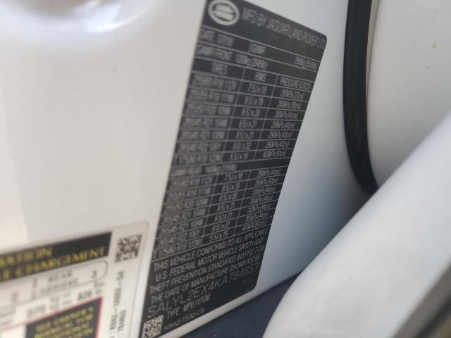 2019 LAND ROVER RANGE ROVE - SALYL2EX4KA784653