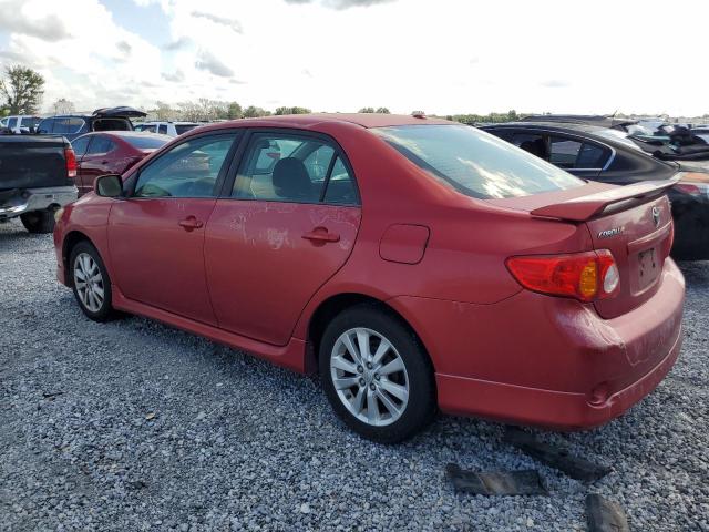 TOYOTA COROLLA BA 2009 red  gas 2T1BU40E39C141261 photo #3