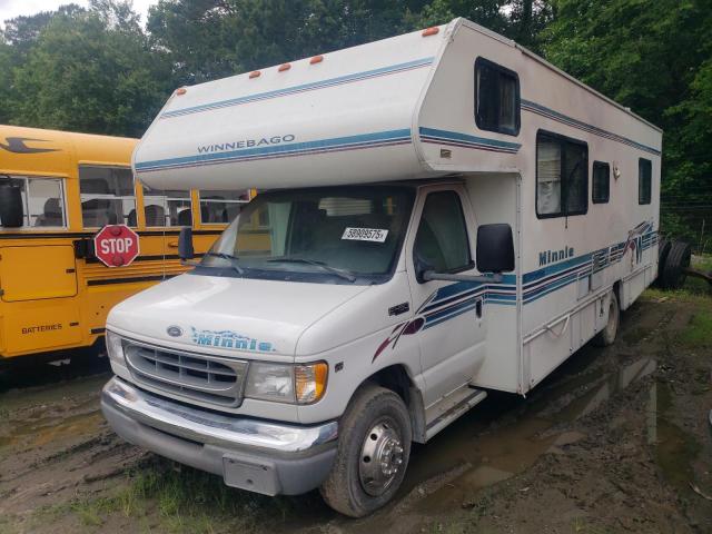 FORD ECONOLINE 2000 white cutaway gas 1FDXE45S8YHA10267 photo #3