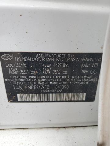 2017 HYUNDAI SONATA SE - 5NPE24AF0HH541090