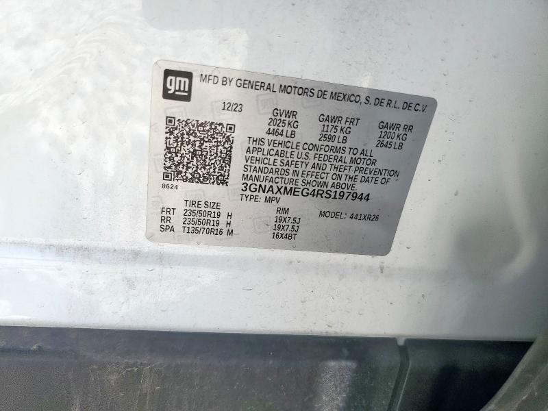 2024 CHEVROLET EQUINOX RS 3GNAXMEG4RS197944