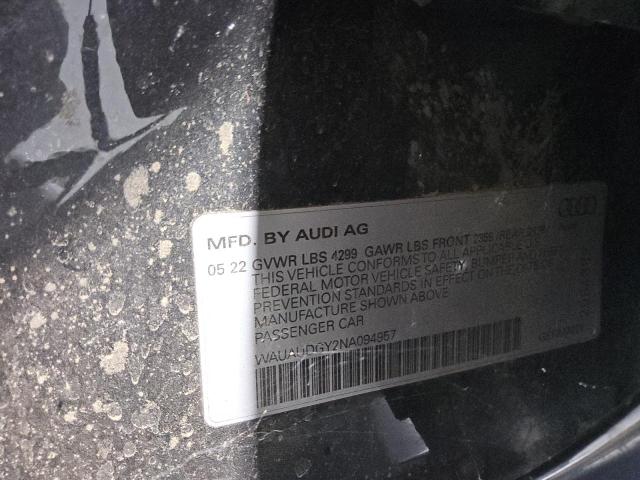 2022 AUDI A3 PREMIUM WAUAUDGY2NA094957