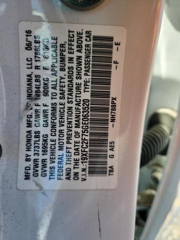 2016 HONDA CIVIC EX 19XFC2F75GE063520